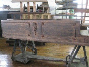 Stripped, sanded and ready for your choice of color and sheen