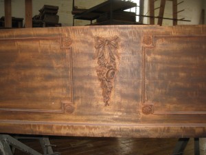 Detailed carving on the sides