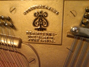 Steinway Upright FS Plate Patened Label